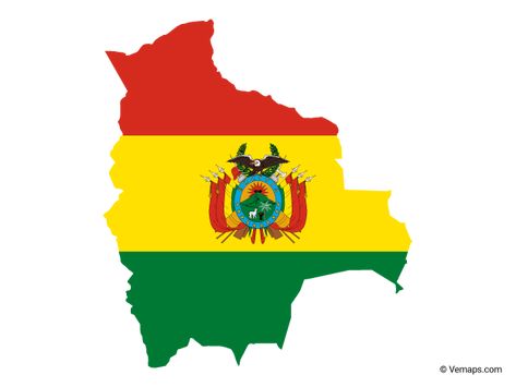 Flag Map of Bolivia | Free Vector Maps Bolivia Map, South America Flag, Bolivia Flag, Art Homework, Outline Format, County Map, World Geography, Vector Map, Map Vector