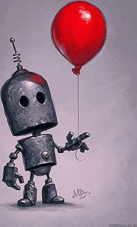 Matt Dixon, Robots Artworks, Sci Fi Character, Science Fiction Art Retro, Red Robot, Cyberpunk Armor, Mark Ryden, Eve Online, Mike Mignola