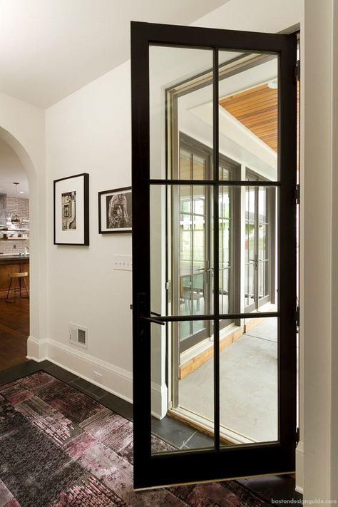 Retractable Doors, French Doors Living Room, French Doors Bedroom, Indoor French Doors, Double Doors Exterior, Modern Outdoor Wall Lighting, French Doors Exterior, French Doors Patio, Showroom Interior Design