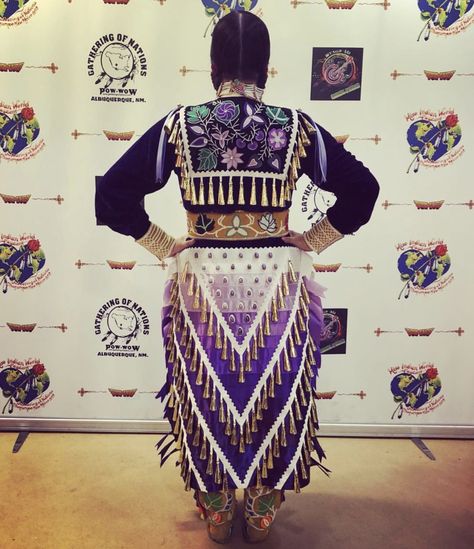 Native Jingle Dress, Black Jingle Dress Regalia, Native American Dress Pattern, Jingle Dress Pattern Design, Purple Jingle Dress Regalia, Jingle Dress Dancer Powwow Regalia, Native American Jingle Dress Regalia, Purple Jingle Dress, Jingle Dress Regalia Beadwork