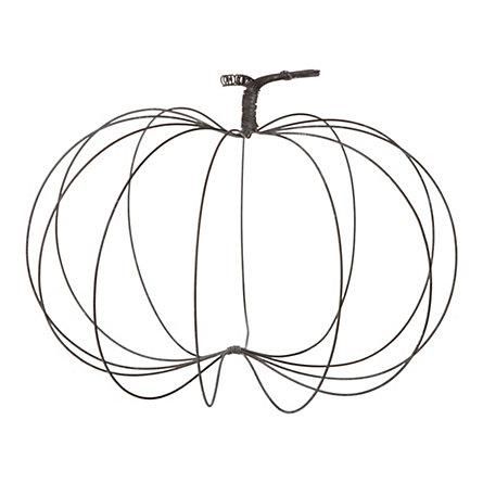 Decor/Accessories - Rustic Wire Pumpkin - Terrain - rustic, metal, black, wire, pumpkins, fall, autumn, seasonal, decor, Wire Hanger Crafts, Pumpkin Pottery, Wire Pumpkin, Metal Coat Hangers, Paper Mache Pumpkins, Welcome Autumn, Hanger Crafts, Witch Diy, Harvest Decorations