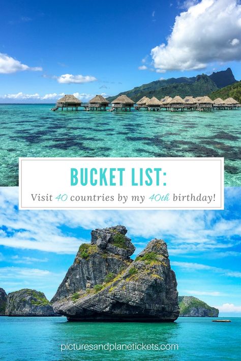 40th Birthday Travel Ideas, 40 Bucket List, 40th Birthday Trip Ideas, My 40th Birthday, Birthday Travel, Birthday Trip, Dream Travel Destinations, List Ideas, Trip Ideas