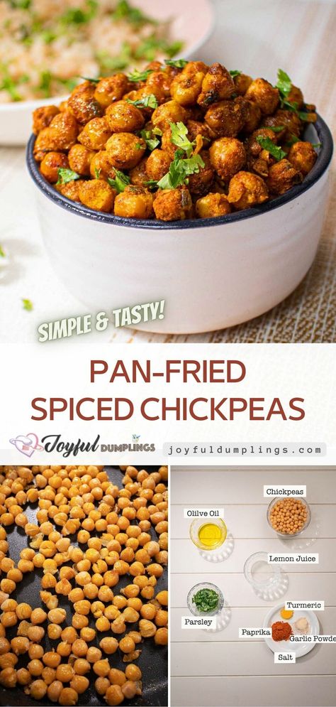 Crispy Chickpeas Stovetop, Sesame Chickpea Recipe, Stovetop Chickpeas, Lentils And Chickpeas Recipes, Sauteed Chickpea Recipes, Canned Chickpeas Recipes, Chickpea Stirfry, Sautéed Chickpeas, Sauteed Chickpeas