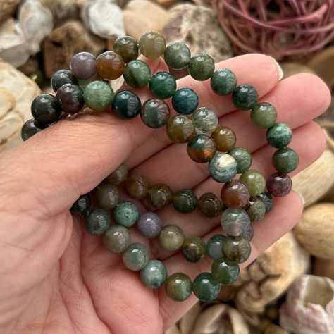 Indian Agate Gemstone Bracelet. Stop on in and save 25%! Sale going on now! https://nevermorekeep.etsy.com/listing/1745896651 Indian Agate is associated with grounding, balance, and protection. This gemstone is said to help enhance creativity and spiritual growth, as well as to promote mental clarity and emotional balance. Additionally, Indian Agate is associated with the root chakra, which is located at the base of the spine and is responsible for grounding and stability. This gemstone is ... The Root Chakra, Indian Agate, Healing Meditation, Chakra Jewelry, Crystal Magic, Emotional Balance, Mental Clarity, Root Chakra, Crystal Shop