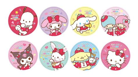 Sanrio Button Pins, Button Pins Printable, Button Printables, Sanrio Packaging, Pin Prints, Button Template, Hello Kitty Decorations, Pins Button, Hello Kitty Printables