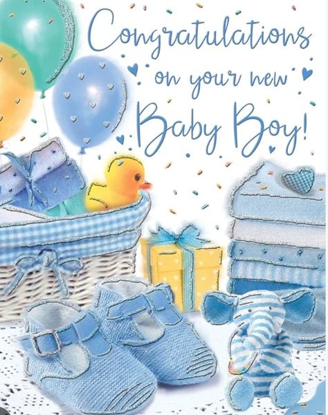 Baby Boy Poems, Birth Congratulations, Newborn Congratulations, Gentle Baby, Congratulations Baby, Newborn Baby Boy, Luxury Card, New Baby Boys