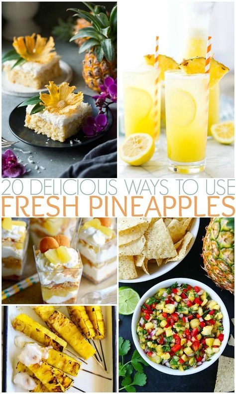 Ways To Eat Pineapple, Things To Do With Pineapple, Pinapple Recipes Fresh, What To Do With Fresh Pineapple, Pineapple Food Ideas, Recipes Using Fresh Pineapple, Recipes With Fresh Pineapple, Fresh Pineapple Recipes, Simple Sides