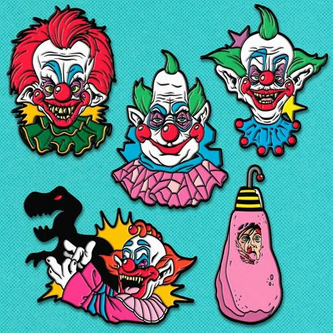 Killer Klowns From Outer Space Nails, Killer Klowns From Outer Space Pfp, Killer Klowns From Outer Space Fanart, Killer Klowns From Outer Space Aesthetic, Clowns From Outer Space Drawing, Clowns From Outer Space, Killer Klowns From Outer Space Tattoos, Killer Klowns Tattoos, Killer Klowns From Outer Space Drawings