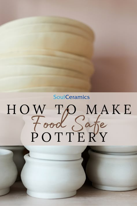 Diy Food Safe Pottery, No Kiln Pottery, Homemade Kiln Pottery, Diy Pottery Glaze, How To Start Pottery, Starting Pottery At Home, Types Of Clay For Pottery, Pottery Basics For Beginners, How To Start Pottery At Home