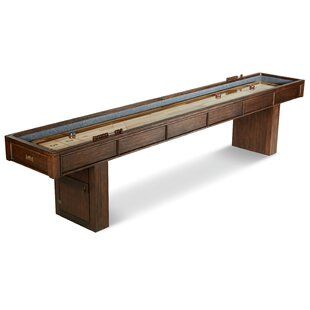 Barrington Billiards Company Webster 12' Shuffleboard Table | Wayfair Shuffle Board, Shuffleboard Tables, Shuffleboard Table, Rec Room, Wood Bridge, Table Games, Beautiful Table, Solid Hardwood, Wood Veneer