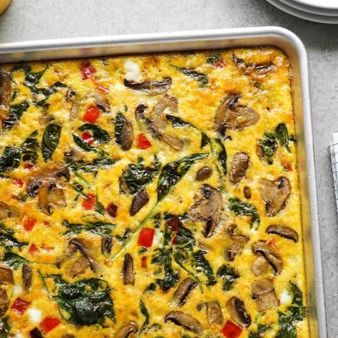 Sheet Pan Omelet https://www.kosher.com/recipe/16456 www.kosher.com Sheet Pan Omelet, Pan Omelet, Sheet Pan Breakfast, Breakfast Omelet, Spanish Omelette, Omelets Recipe, Omelette Recipe, Breakfast Meal, Pan Meals