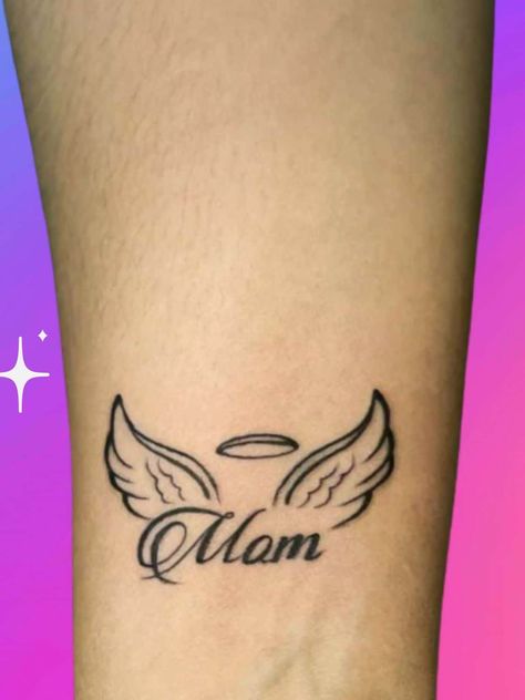 *2023!14 Classy designs* Mom tattoos on wrist Mama Memorial Tattoo, Mom Tattoo Designs Mother Daughters, Tattoo Ideas For Passed Loved Ones Mom, Tattoo Ideas For Son And Mom, My Dad My Hero Tattoo, Heaven Tattoos For Men, Cool Tattoos Men, Mom Tattoo Designs For Daughter, Memorial Tattoo For Mom