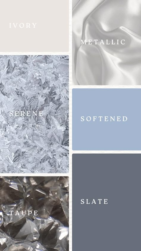 Inspire elegance with our cool-toned color schemes. These palettes blend cool shades of blue, brown, gray and silver, offering a sophisticated and timeless look. Perfect for luxury brands, upscale events, or any design that aims to exude class and sophistication. Let the cool elegance of these colors elevate your next project. Cool Blue Grey Color Palette, Navy Blue And Silver Color Palette, Navy And Silver Color Palette, Steel Blue Colour Palette, Silver Blue Color Palette, Blue And Silver Palette, Brown Grey Palette, Blue And Grey Palette, Color Pallets With Blue