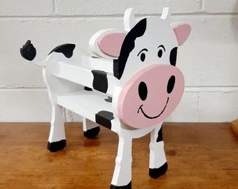 BeSeenDesignsByApril | Etsy Paint Guide, Wood Yard Art, Wood Craft Patterns, Painting Skills, Scroll Saw Patterns Free, Scroll Saw Pattern, Wood Planter, Cow Decor, Animal Planters