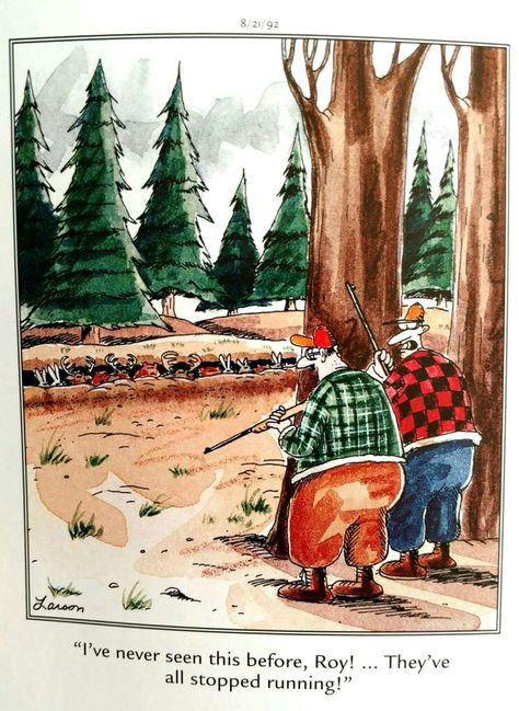 Larson Cartoons, Halloween Comics, The Far Side Gallery, Gary Larson Cartoons, Farm Quotes, Hilarious Comics, Far Side Cartoons, Sunday Comics, Far Side Comics