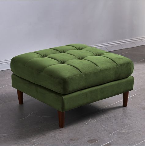 Poofs Ottoman, Green Ottoman, Bathroom Interior Design Modern, Corner Sofa Design, Settee Sofa, Ottoman Footstool, Rose Cottage, Pouf Ottoman, Grass Green