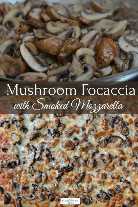 Fragrant, squishily tender and bursting with deep mushroom flavour. This homemade focaccia is sure to be a crowd pleaser. #recipes #quickbread #appetizer #mushrooms Quick Stuffing, Foccacia Recipe, Breaded Mushrooms, Homemade Focaccia, Smoked Mozzarella, Foccacia Bread, Focaccia Recipe, Focaccia Bread, Flatbread Pizza