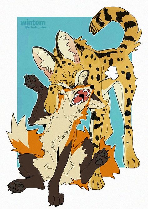 Felidae Fanart, Animal Dynamic Poses, Serval Fursona, Animal Reference Photos For Drawing, Fox Skull Drawing, Wolf Reference Sheet, Animal Reference Photos For Artists, Lion Fursona, Maned Wolf Art