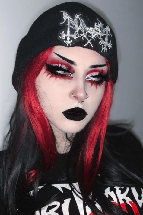 Goth Eye Makeup, Rock Makeup, Punk Makeup, Alt Makeup, Graphic Makeup, Rave Makeup, Swag Makeup, Smink Inspiration, Alternative Makeup