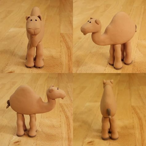 Cute Nativity Camel!! Instructions on how to make it on https://expressivecreativity.blogspot.com/2018/01/nativity-camel.html   Can't wait to see what's next on the nativity line. Camel Craft, Baby Camel, Diy Nativity, Desert Animals, Sculpey Clay, Christmas Clay, How To Make Clay, Polymer Clay Diy, Clay Figurine