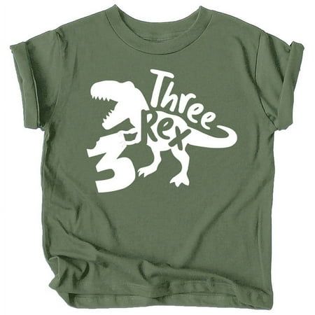 This Three Rex Short Sleeve Crew Neck 3rd Birthday Shirt is perfect for any birthday party theme or dinosaur birthday celebration! Also makes a great gift for any kiddo in your life. This little girl and little boy T-Rex outfit for toddler youth girls and boys is a great start for a special third birthday outfit. We also offer birthday shirts for all ages ranging from ages 1-10, as well as all ages birthday shirts! All Olive Loves Apple designs are high quality and offered in many colors and sizes for the perfect outfit no matter the occassion! Size: 5-6.  Color: Green.  Gender: unisex.  Age Group: infant. 3 Themed Birthday Party Boy, 3 Rex Birthday Party Boy Decorations, 3 Dinosaur Birthday Party, Three Rex Birthday Party Boy Cake, Dinosaur 3rd Birthday Party Boy, 3rd Birthday Party For Boy Theme Ideas, 3rex Birthday Party Boy, 3 Rex Birthday Party Boy, Three Year Old Birthday Party Boy