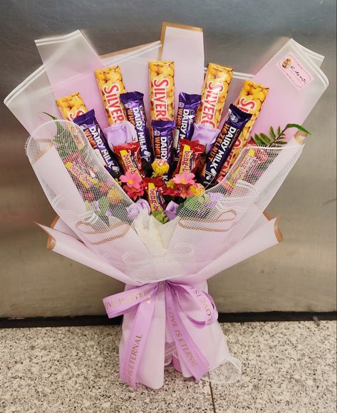 Silverqueen bouquet Dairy milk Beng Beng Buket Coklat Dairy Milk, Daily Milk, Bouquet Gift, Dairy Milk, Dairy, Milk, Silver, Gifts, Quick Saves