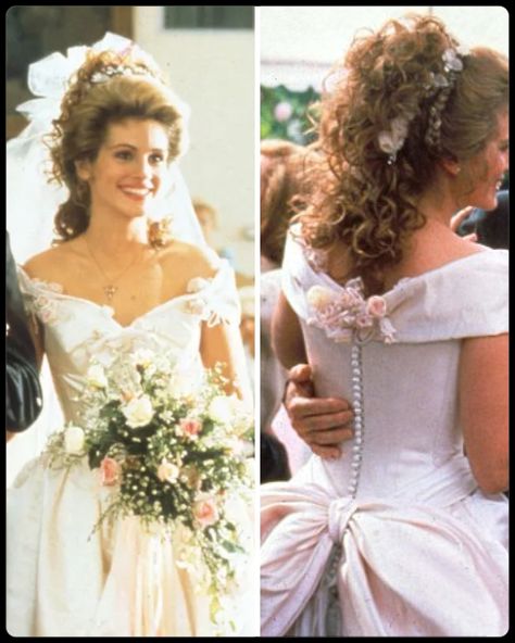 Steel Magnolias Wedding Dress, Steel Magnolias Wedding, Dresses In Movies, Magnolias Wedding, Mamma Mia 2008, Richard Gere Julia Roberts, Steel Magnolias 1989, Movie Wedding Dresses, Love Actually 2003