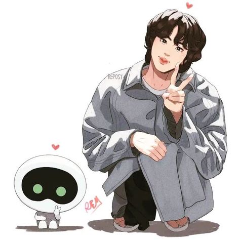 Jin The Astronaut, Cute Easy Doodles, The Astronaut, Baby Illustration, Bts Ot7, Bts Art, Jungkook V, Kpop Drawings, Bts Drawings