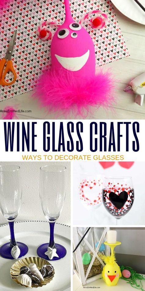 Decor Ideas Using Wine Glasses | Ideas for Using Old Wine Glass | Crafts Using Wine Glasses | Wine Glass Decor Ideas | Wine Glass Crafts | #wine #winedecor #decor #crafts #winecrafts Wine Glass Holiday Decorations, Wine Glass Valentine Ideas, Wineglass Snowglobes Diy, Wine Glass Crafts Diy, Wine Charms For Stemless Glasses, Wine Glass Christmas Crafts Bed Bath & Beyond, Diy Pineapple, Wine Glass Decor, Diy Wine Glasses