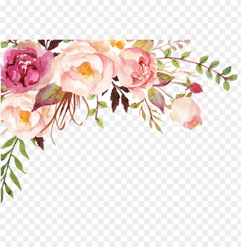 Flowers Png Hd, Pink Flower Png, Watercolor Flowers Png, Free Watercolor Flowers, Flower Png Images, Transparent Watercolor, Wedding Card Frames, Blurred Background Photography, Vintage Flowers Wallpaper