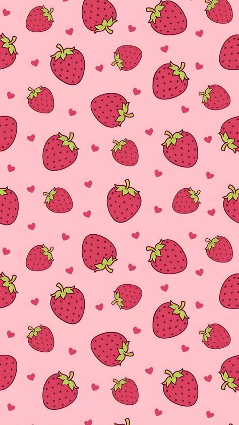 Strawberry Wallpaper Iphone Backgrounds, Strawberry Ipad Wallpaper, Strawberry Wallpaper Iphone, Cute Strawberry Wallpaper, Strawberry Wallpaper Aesthetic, Phone Case Backgrounds, Pink Pattern Wallpaper, Strawberries Wallpaper, Wallpaper Strawberry