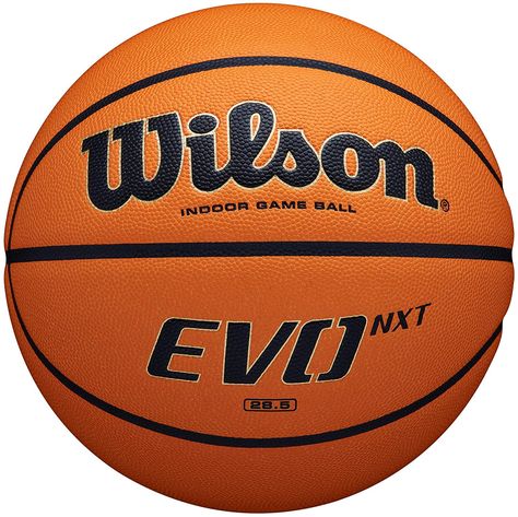 Wilson Evo NXT Indoor Game Basketball ✔️ Moisture-wicking system ✔️ Micro-Touch cover ✔️ Composite leather More Info: #basketball #basketballneverstops #basketballislife #basketballtraining #basketballplayer #basketballgame #basketballshoes #basketballcourt #basketballseason #basketballlife Wilson Basketball, Ncaa March Madness, Custom Softball, Indoor Basketball, Youth Basketball, Sport Basketball, Basketball Ball, Ncaa Basketball, Custom Basketball