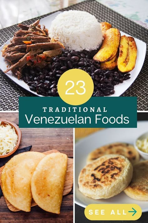 23 Traditional Venezuelan Foods & Dishes Venuzula Food, Venezuela Christmas Food, Venezuelan Arepas Recipe, Venezuela Food Recipes, Authentic Venezuelan Recipes, Easy Venezuelan Recipes, Venezuelan Christmas Food, Carne Mechada Venezuela Recipe, Venezuelan Sauce