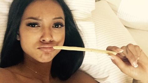 Chris Brown’s fans react to Karrueche Tran’s fake bloody lip photo Karrueche Tran 2014, Karrueche Tran Aesthetic, 2014 Baddie, 2016 Instagram, 2010s Aesthetic, Lil Mama, Lips Photo, 2015 Outfits, Karrueche Tran