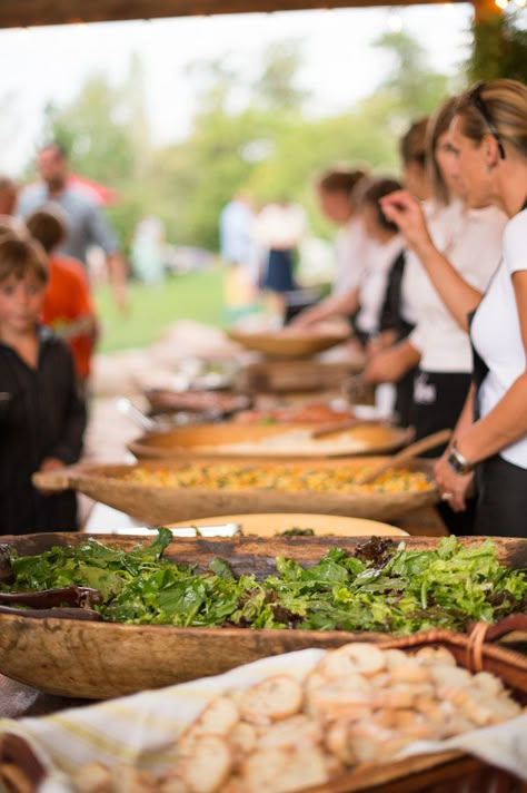 Catering Inspiration, Country Wedding Hairstyles, Canoe Wedding, Catering Recipes, Early Fall Weddings, Dinner Buffet, Buffet Ideas, Catering Display, Wedding Buffet