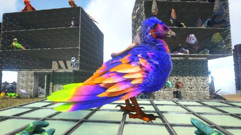 Sunset on garden roof Ark Argentavis, Ark Survival Evolved, Animals