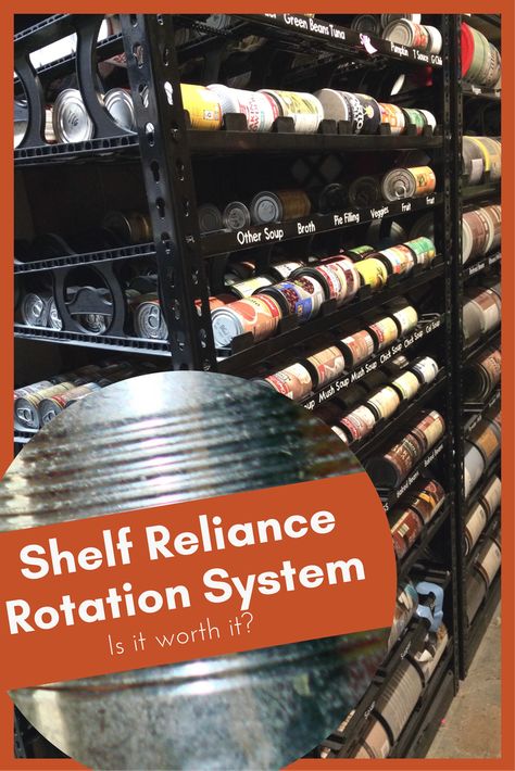 Can Rotation System, Shelf Reliance, Food Rotation, Food Kit, Food Storage Shelves, Shoe Storage Small Space, Supply Organization, Canned Food Storage, Trendy Food