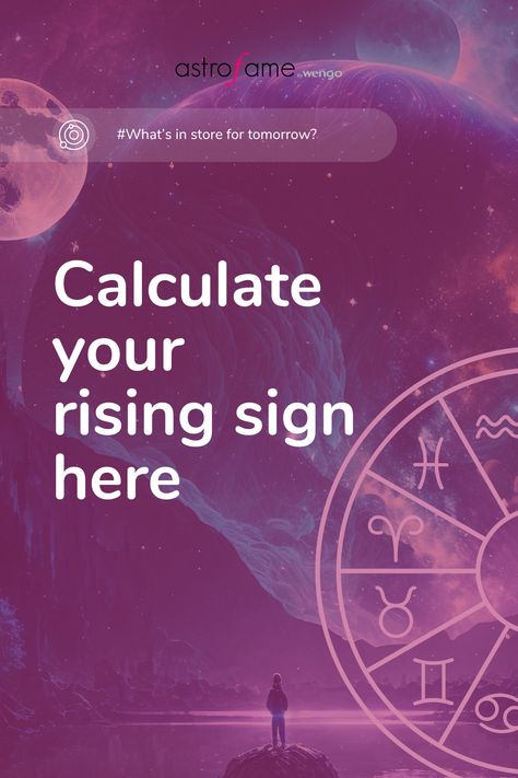 What Is My Rising Sign, Your Rising Sign, Ascendant Sign, Rising Sign, Astrology Signs, Self Discovery, Star Signs, Work Out, Calculator