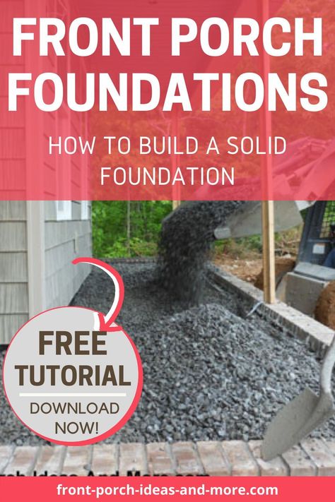 How To Build A Concrete Porch, How To Build A Front Porch On A Budget, How To Build A Front Porch, Building A Front Porch On A Budget, Building A Front Porch, Craftsman Front Porch, Porch Upgrades, Porch Projects, Build A Porch