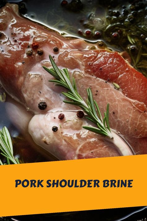 Brine Pork Shoulder, Pork Shoulder Brine Recipe, Brine For Pork Roast, Brine For Pork Shoulder, Corned Pork Recipe, Pork Shoulder Brine, Fried Pork Shoulder, Pork Brine Recipe, Pork Brine