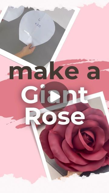 Lumin's Workshop on Instagram: "We’re painting the roses red 🌹🎵

Here’s a mini tutorial on crafting a giant rose from EVA foam! 

The STL files for the sphere forms and the rose pattern are available for FREE on our website! 🌟 
Happy making!

#giantrose #foamrose #craftroses" Eva Foam Patterns, Giant Roses, Painting The Roses Red, Mini Tutorial, Roses Red, Foam Roses, Stl Files, Eva Foam, Diy Arts And Crafts