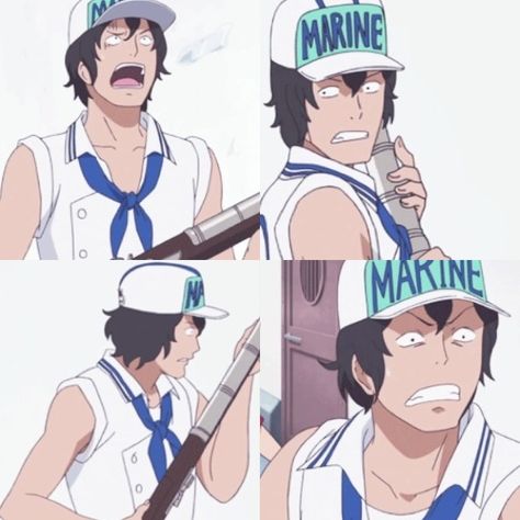 Cute Marine Stranger Marine Luffy Au, One Piece Marine Au, Marine Luffy, One Piece Marine, Marines Uniform, The Pirate King, Face Claims, The Man, Soldier