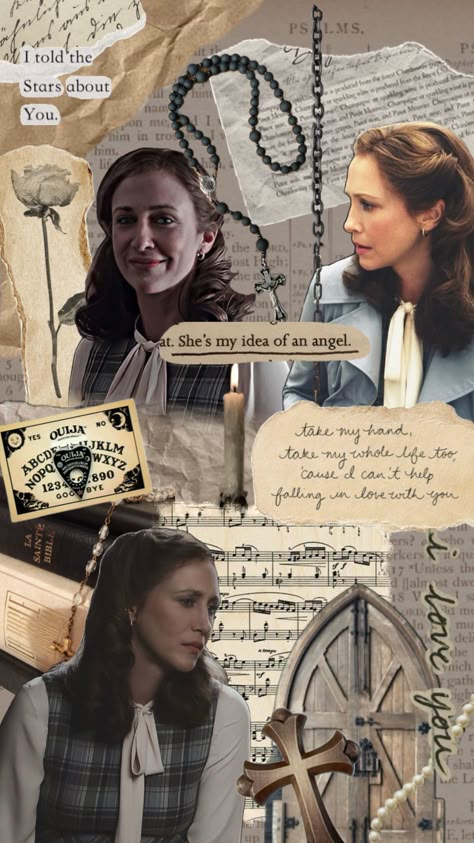 lorraine warren aesthetic Lorraine Warren Aesthetic, Warren Aesthetic, Ed E Lorraine Warren, Angelcore Aesthetic, Lorraine Warren, Patrick Wilson, Vera Farmiga, Bobby Brown, The Conjuring