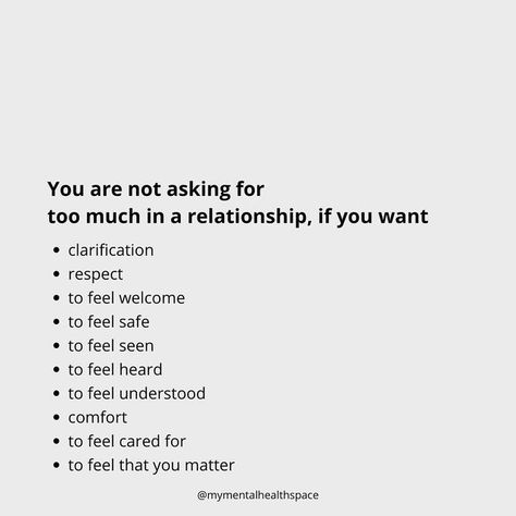 Dr. Susanne Wolf on Instagram: "Opening Spaces for basic needs in Relationships that don’t make you needy. — sending love, your susanne 🖤 #mymentalhealthspace Do you want to receive free printables & downloadables? subscribe to my newsletter (link in bio) 🖤 . . . . . These are examples. Please remember that this is a small guide / snippets of thought not complete at all and not all-inclusive IG isnt therapy (see my disclaimer) . . ." You Want Space Quotes Relationships, Basic Needs In A Relationship, Basic Relationship Needs, Needs In Relationship, Needy Boyfriend, Needy Quotes, Loveless Relationship, Better Partner, Space Quotes