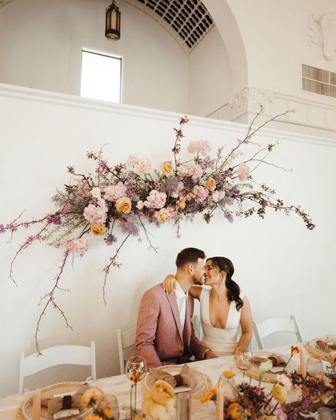 Savannah Lauren — Weddings + Elopements on Instagram: “i am endlessly inspired by the incredible people we cross paths with & get to work alongside in this industry. each hand that played a part…” Peach Wedding Table Decor, Pink Peach Wedding, Flower Alternatives, Tapper Candles, Floral Installation, Wedding Set Up, Kansas City Wedding, Table Inspiration, Wedding 2024