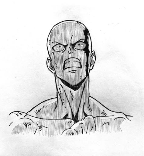 Saitama Sketch, Saitama Drawing, Saitama Manga, Jjk Drawing, Easy Manga Drawings, Cards Sketch, Saitama Anime, Hellboy Tattoo, Dbz Drawings