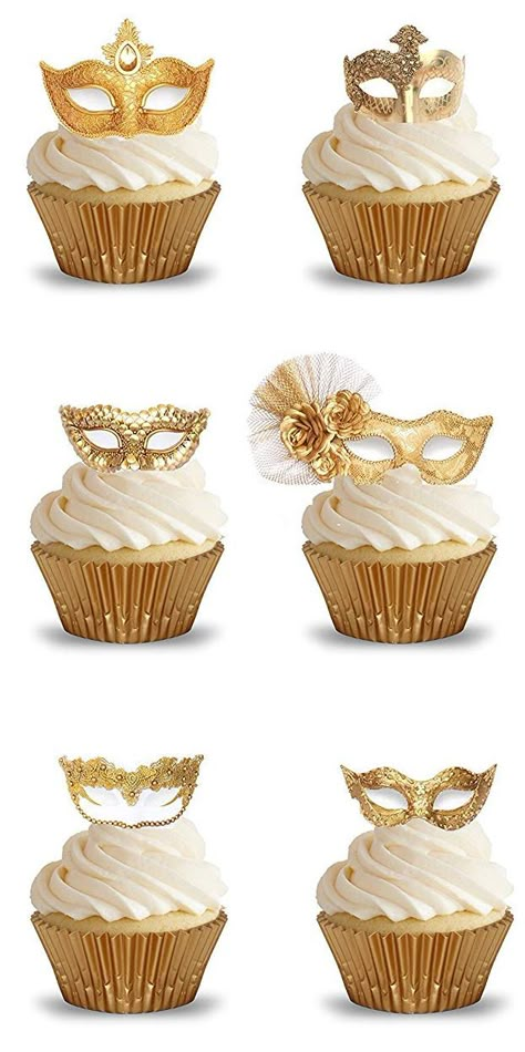 Masquerade Party Cake, Masquerade Cupcakes, Christmas Masquerade Party, Masquerade Party Themes, Masquerade Cakes, Ball Masks, Masquerade Ball Masks, Masquerade Party Decorations, Masquerade Ball Party