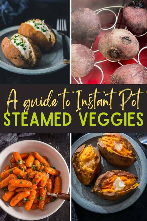 Instant Pot Steamed Veggies, How To Steam Veggies, Instant Pot Steamed Vegetables, Steam Vegetables Recipes, Instant Pot Steam, Vegetable Cooking, Steamed Carrots, Steamed Veggies, Korma Recipe