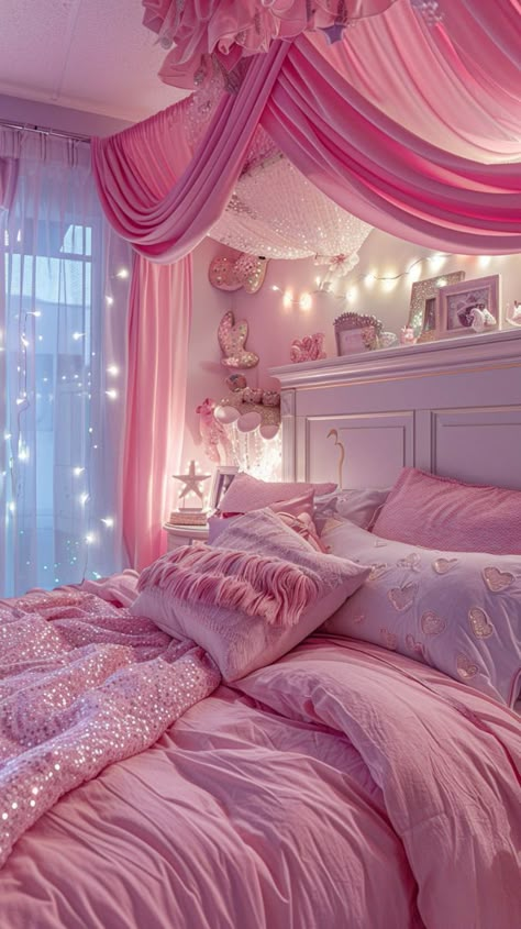 Purple Pallet, Rooms Makeover, Pink Aesthetic Room Decor, Calming Backgrounds, Sleeping Peacefully, Dream Bedroom Inspiration, Purple Bedrooms, Cheerleading Hairstyles, Cute Bedroom Ideas