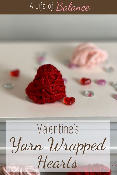 These yarn wrapped hearts are the perfect decoration, You can even make a yarn heart garland with them. These cute Valentine’s Day hearts are a super easy yarn heart craft for both young and old. Make a yarn heart, or several, in neutral colors to use them year round. These DIY hearts for Valentine’s Day add charm to any décor. I’ll teach you how to make a Valentine’s Day heart in this easy DIY craft. These crafty hearts are simply a cardboard heart and some yarn. Cardboard Heart, Diy Hearts, Diy Puffs, Yarn Heart, Heart Craft, Diy Valentines Decorations, Diy Crafts For Adults, Heart Garland, Unique Valentines